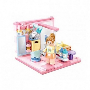 Sluban MINI HANDCRAFT Фризьорско ателие - Конструктор, 104 ч.